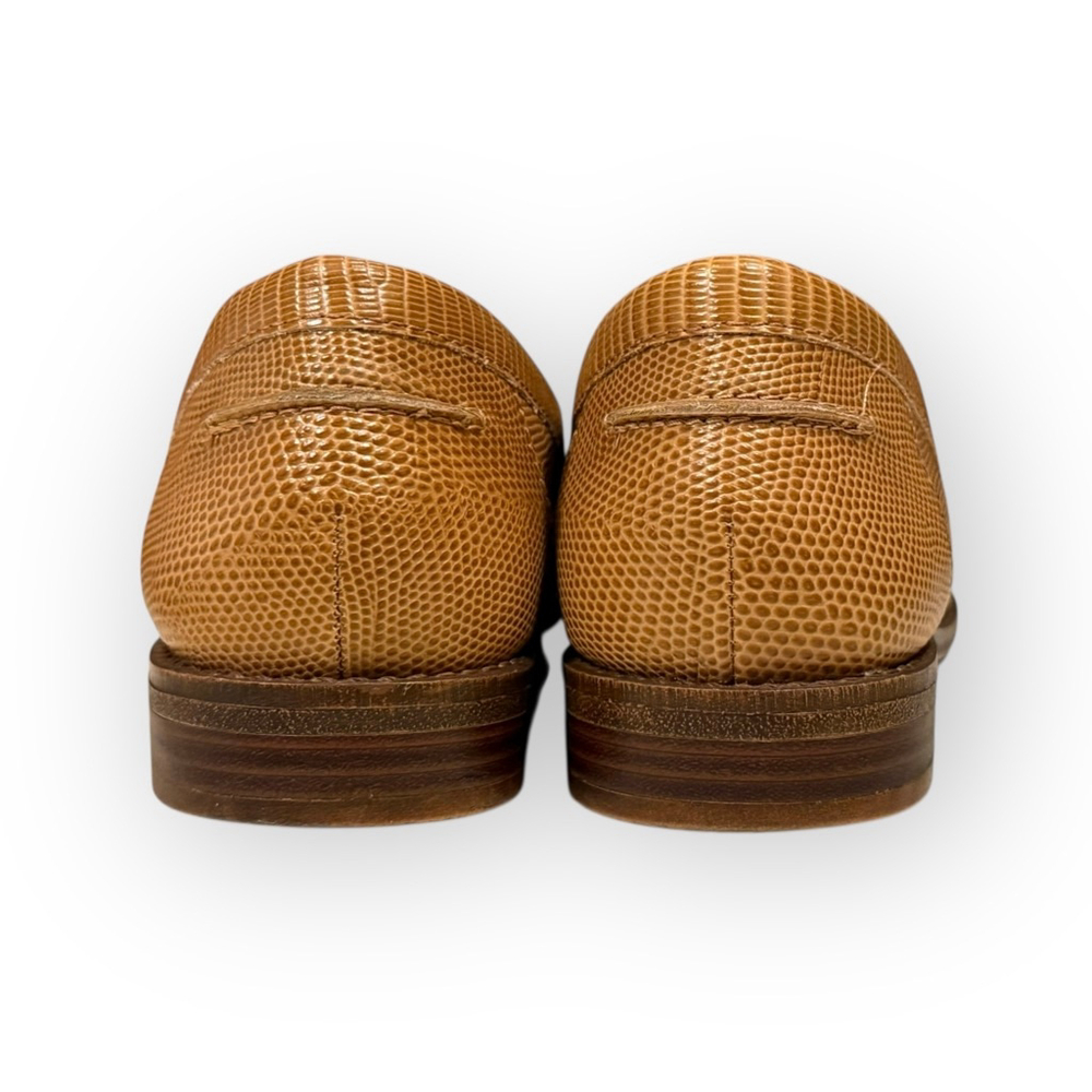 Brioso Frisco Women’s Lizard Embossed Loafers Gold Detail Size 7.5 NWOT - Picture 5 of 10